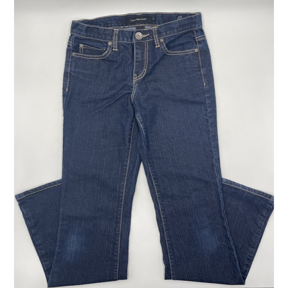 Calvin Klein Women Jeans Size‎ 2/32 Solid Blue Hare #C23